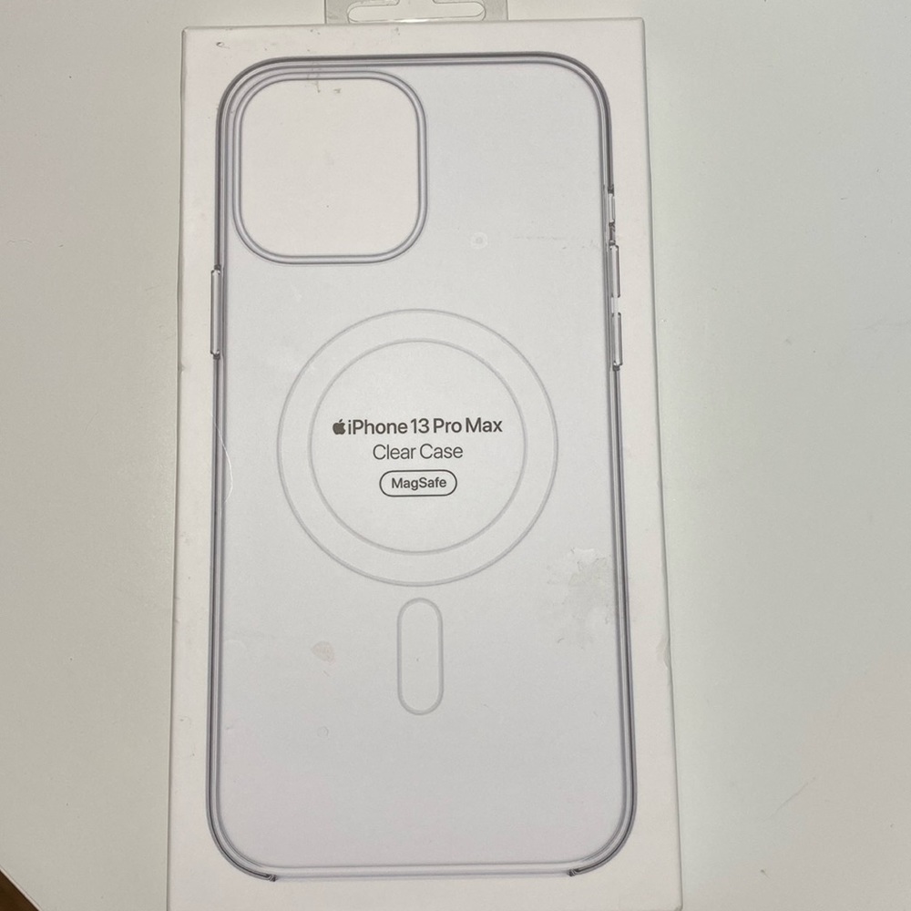 Apple iPhone, 13 Pro Max, clear clear case with box